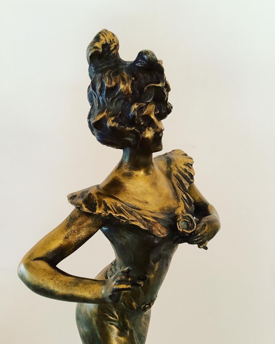 Sculpture  Art Nouveua “ La Coquette” Desire Grisard Epoque 1900 Paris